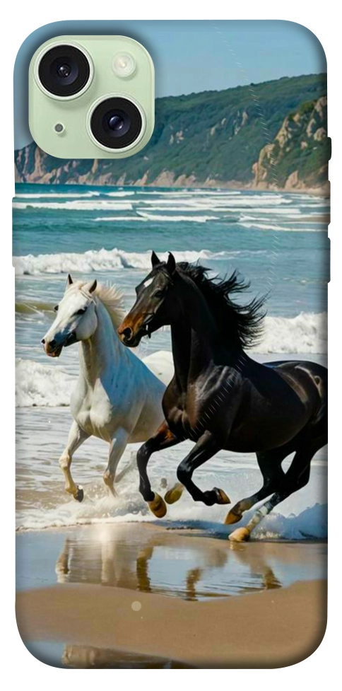 Чехол Beach Horses для iPhone 15 Plus