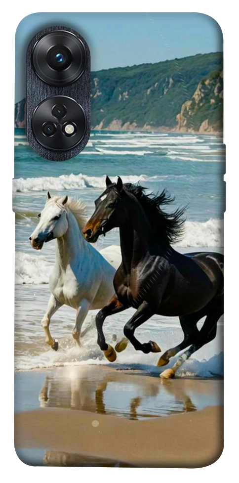 Чехол Beach Horses для Oppo Reno 8 T 4G