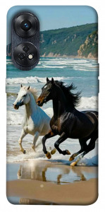 Чехол Beach Horses для Oppo Reno 8 T 4G