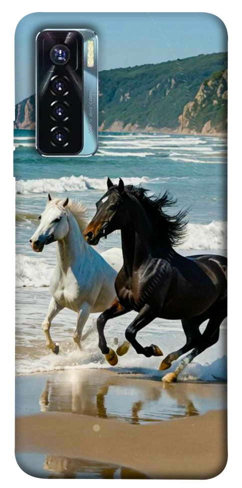 Чехол Beach Horses для TECNO Camon 17 Pro