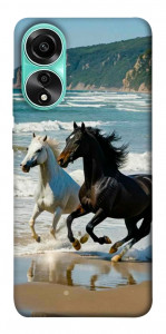 Чехол Beach Horses для Oppo A78 4G