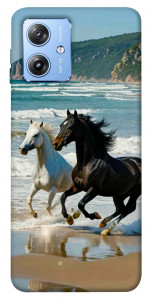 Чехол Beach Horses для Motorola Moto G84