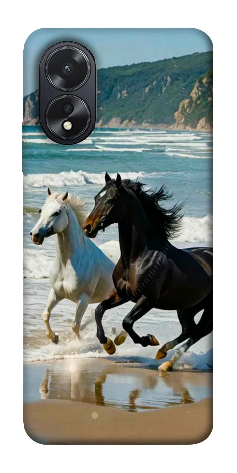 Чехол Beach Horses для Oppo A38