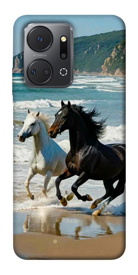 Чехол Beach Horses для Huawei Honor X7a
