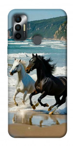Чохол Beach Horses для TECNO Spark 7