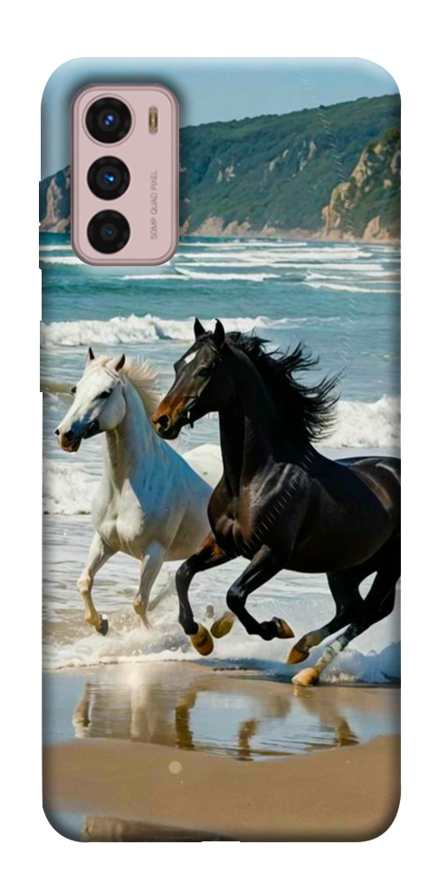 Чехол Beach Horses для Motorola Moto G42