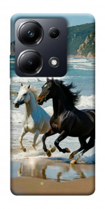 Чехол Beach Horses для Xiaomi Poco M6