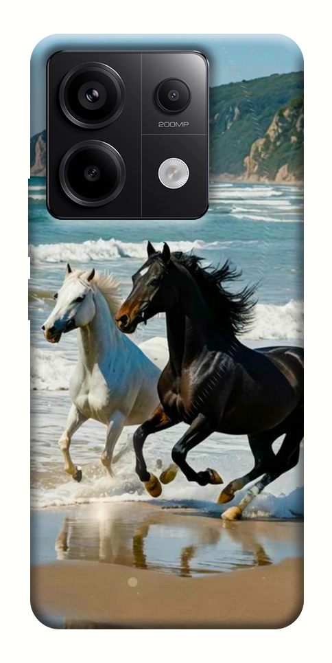 Чехол Beach Horses для Xiaomi Redmi Note 13 Pro 4G