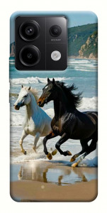 Чехол Beach Horses для Xiaomi Redmi Note 13 Pro 4G