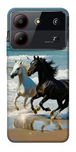 Чохол Beach Horses для ZTE Blade A54 4G