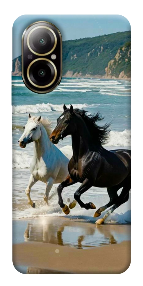 Чехол Beach Horses для Realme C67 4G