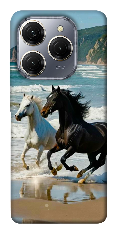 Чехол Beach Horses для TECNO Spark 20 Pro