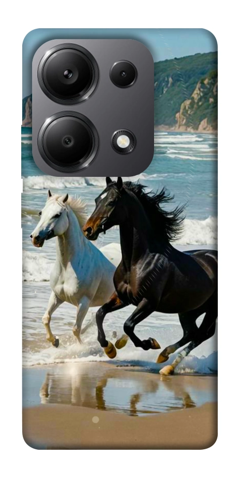 Чехол Beach Horses для Xiaomi Redmi Note 13 Pro 5G