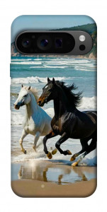 Чехол Beach Horses для Google Pixel 9 Pro