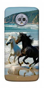Чохол Beach Horses для Motorola Moto G6 Plus