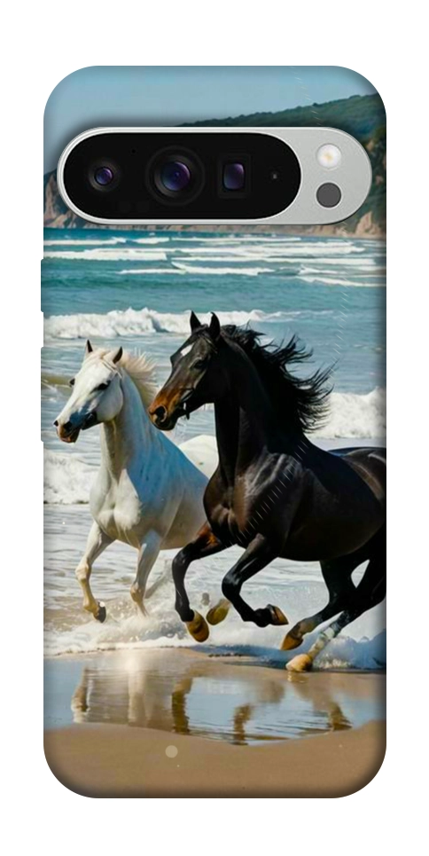 Чехол Beach Horses для Google Pixel 9 Pro XL