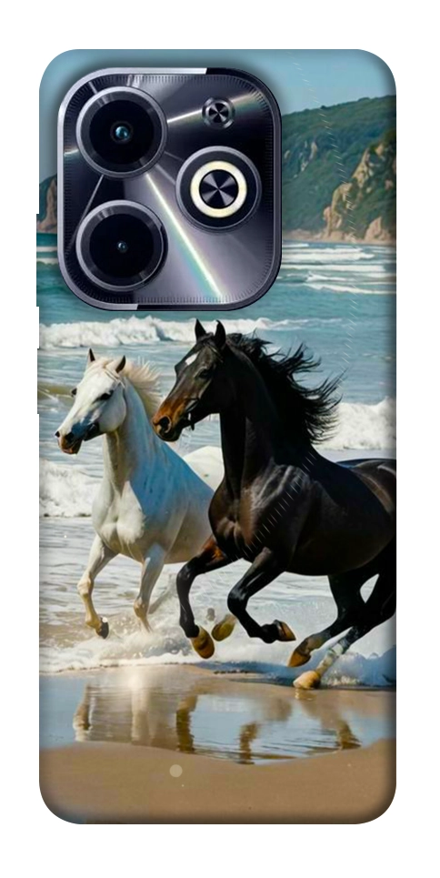 Чехол Beach Horses для TECNO Spark 20