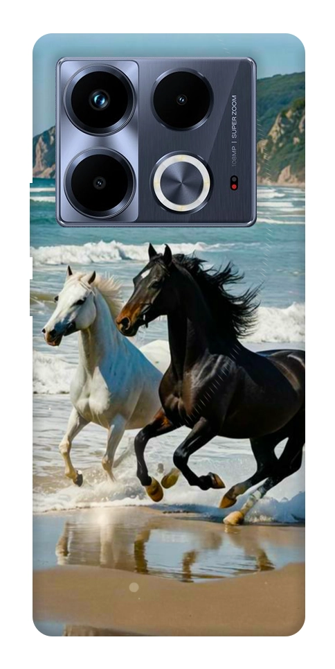 Чехол Beach Horses для Infinix Note 40 4G