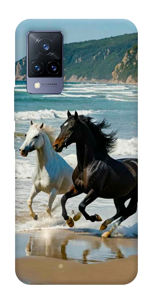 Чехол Beach Horses для Vivo V21