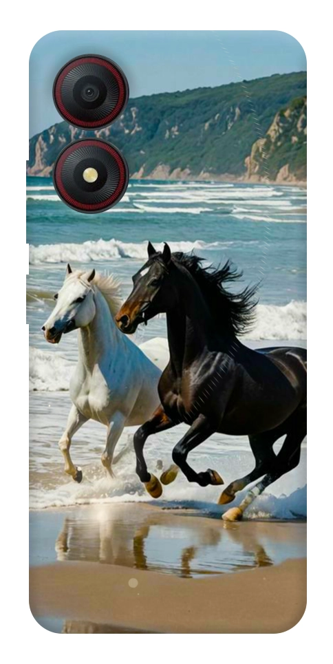 Чехол Beach Horses для ZTE Blade A34 4G