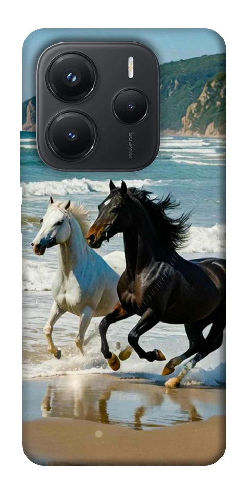 Чехол Beach Horses для Xiaomi Redmi Note 14 5G