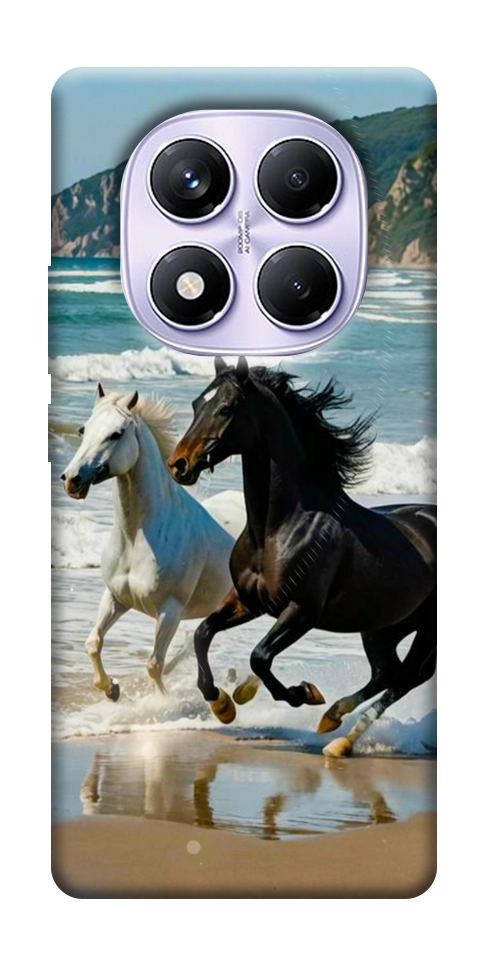 Чехол Beach Horses для Xiaomi Redmi Note 14 Pro 4G