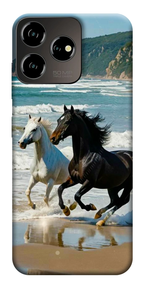Чохол Beach Horses для ZTE Blade V50 Design 4G