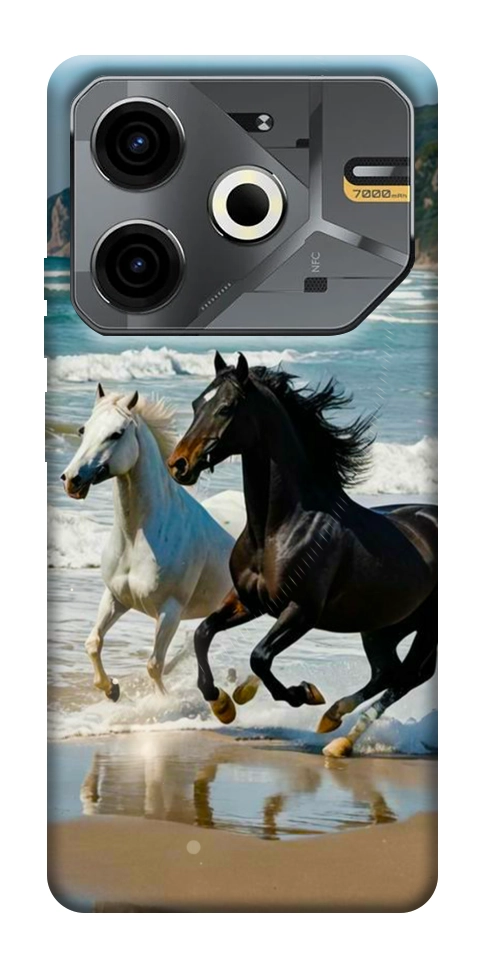 Чехол Beach Horses для TECNO Pova 6 Neo (LI6)