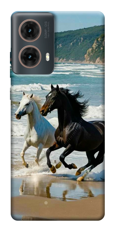 Чехол Beach Horses для Motorola Moto G85