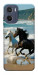 Чохол Beach Horses для Motorola Moto E15