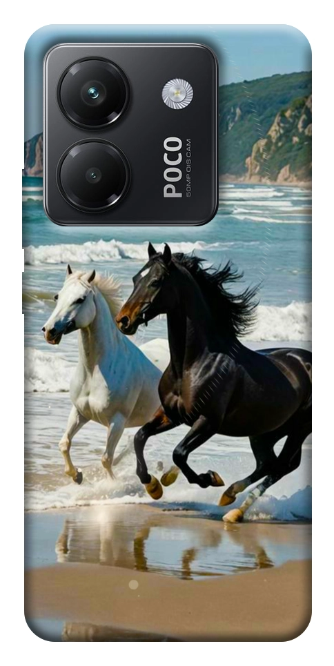 Чехол Beach Horses для Xiaomi Poco M7 Pro 5G