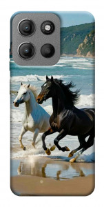 Чехол Beach Horses для Motorola Moto G15 4G