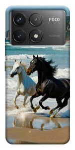 Чехол Beach Horses для Xiaomi Poco F6 Pro