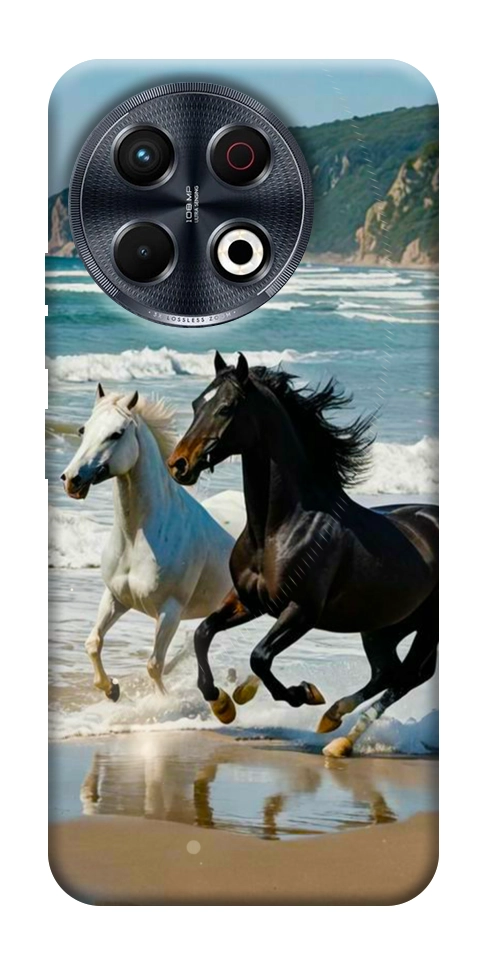 Чехол Beach Horses для TECNO Spark 30 Pro (KL7)