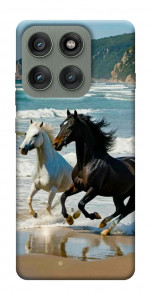 Чехол Beach Horses для Motorola Edge 60 Pro