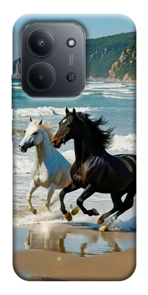 Чехол Beach Horses для Xiaomi Redmi 15C (Europe version)