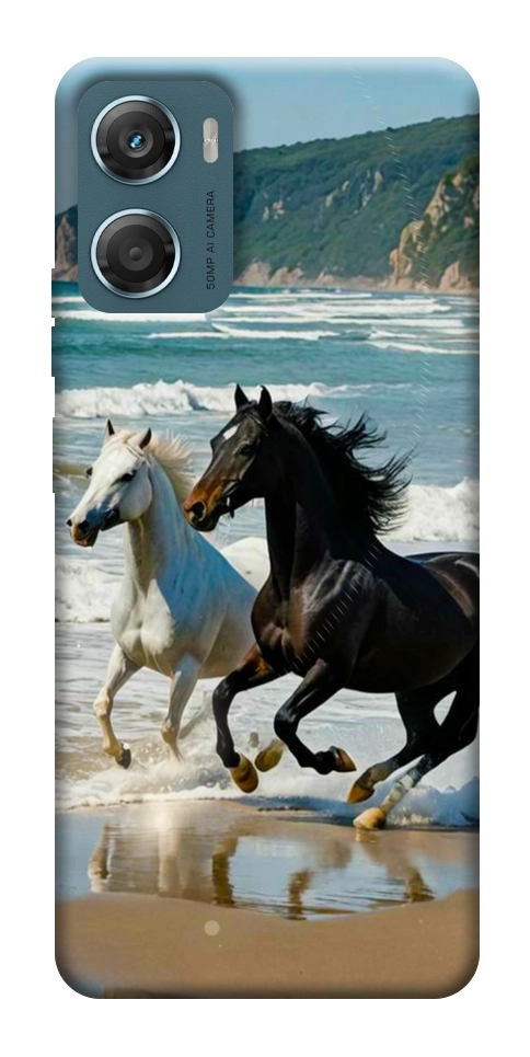 Чехол Beach Horses для Motorola Moto G06