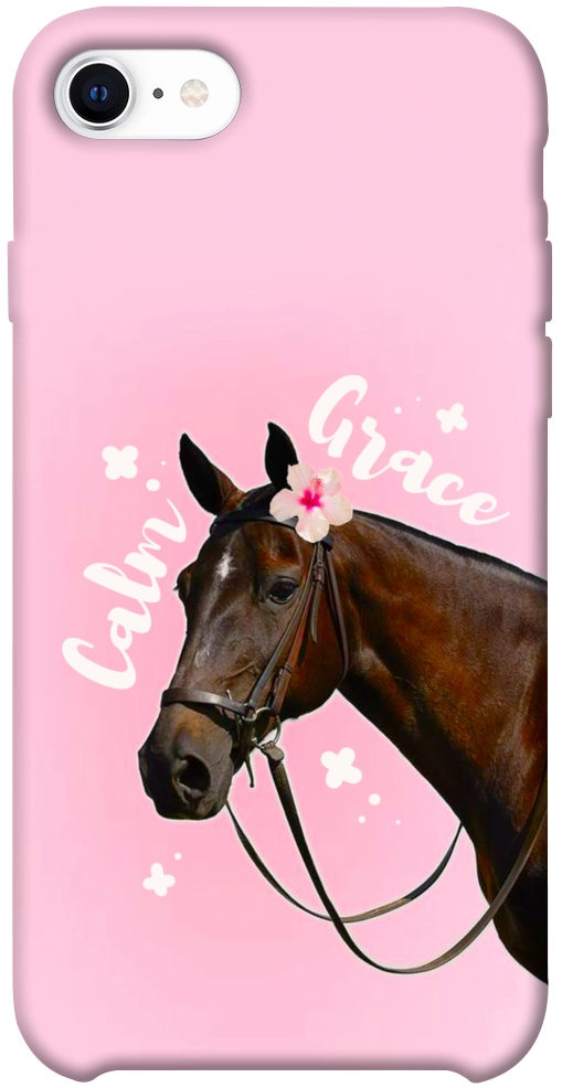 Чехол Horse with flower для iPhone SE (2020)
