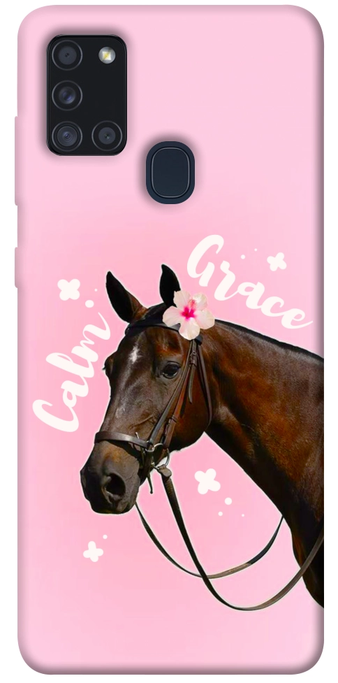 Чехол Horse with flower для Galaxy A21s (2020)
