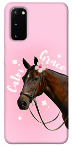 Чохол Horse with flower для Galaxy S20 (2020)