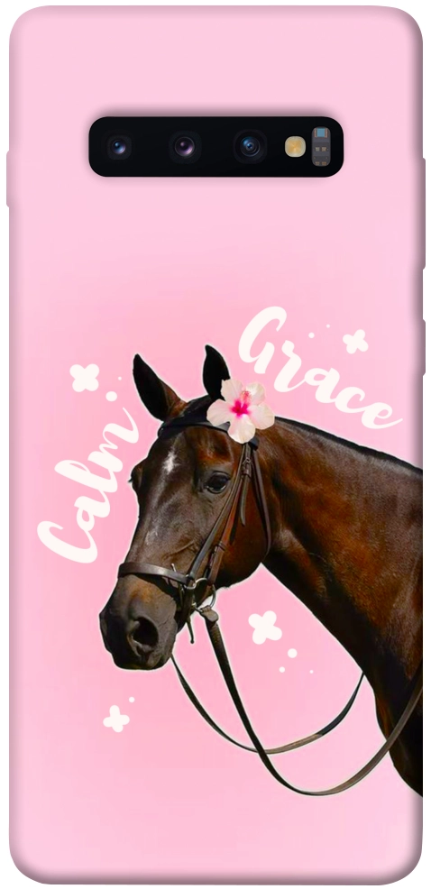 Чехол Horse with flower для Galaxy S10 Plus (2019)