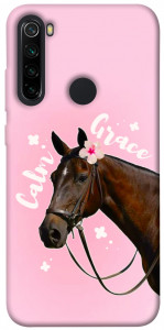 Чохол Horse with flower для Xiaomi Redmi Note 8