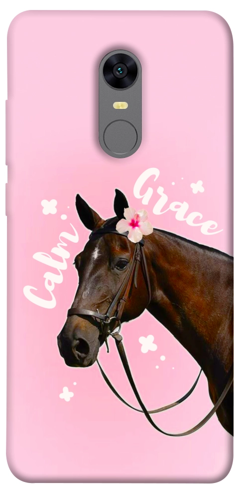 Чохол Horse with flower для Xiaomi Redmi Note 5 (Single Camera)