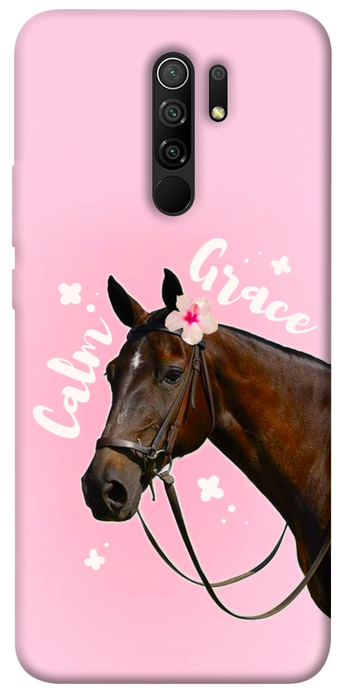 Чехол Horse with flower для Xiaomi Redmi 9