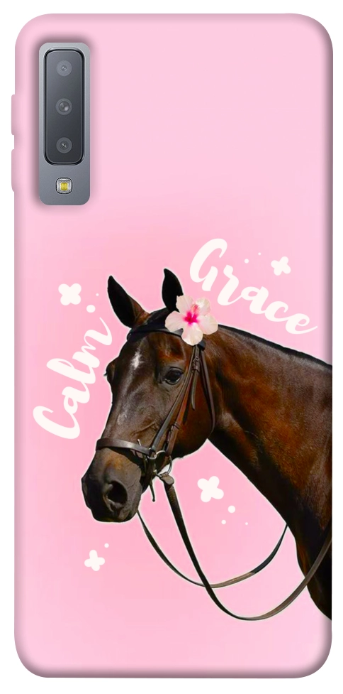 Чехол Horse with flower для Galaxy A7 (2018)