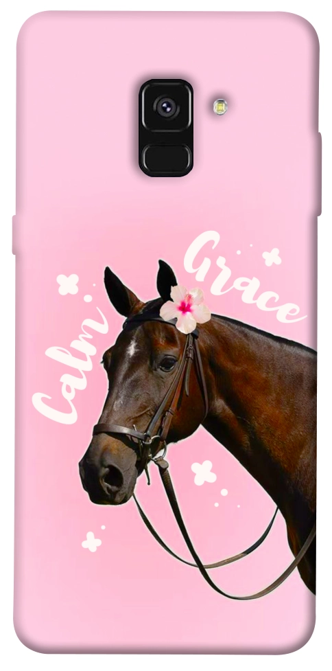 Чохол Horse with flower для Galaxy A8 (2018)