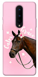 Чохол Horse with flower для OnePlus 8