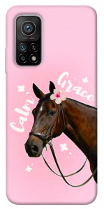 Чехол Horse with flower для Xiaomi Mi 10T