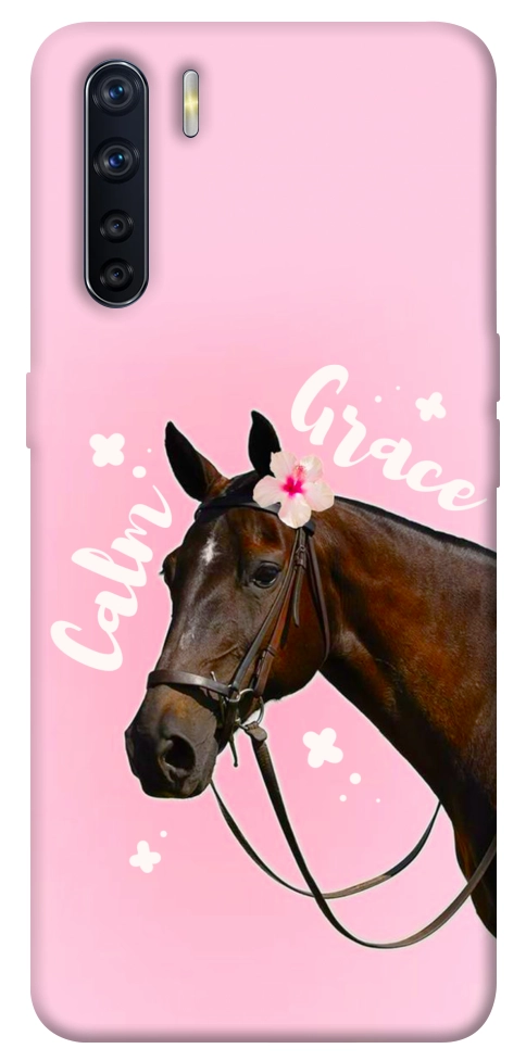 Чехол Horse with flower для Oppo A91