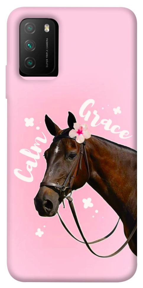 Чехол Horse with flower для Xiaomi Poco M3